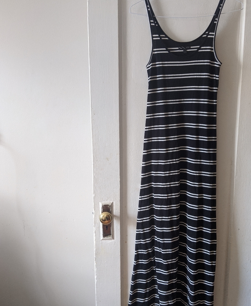 Vans - black and white striped maxi size S